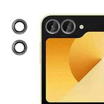 For Samsung Galaxy Z Flip7 5G Kalebol No Flicker Ultra-Thin Individual Camera Lens Tempered Glass Film(Black)