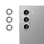 For Samsung Galaxy Z Fold7 5G Kalebol No Flicker Ultra-Thin Individual Camera Lens Tempered Glass Film(Silver)