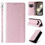 For Google Pixel 7 Pro Braided Embossed Strong Magnetic Leather Phone Case(Pink)