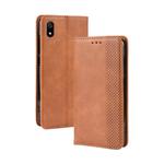 Magnetic Buckle Retro Crazy Horse Texture Horizontal Flip Leather Case for Xiaomi Redmi 7A, with Holder & Card Slots & Photo Frame(Brown)