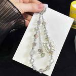 Three-Dimensional Butterfly Tassel Bead Crystal Bracelet(Purple)