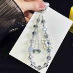 Three-Dimensional Butterfly Tassel Bead Crystal Bracelet(Blue)
