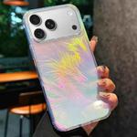 For iPhone 17 Pro Glossy Color-Plated Shockproof Phone Case(Colored feathe)