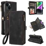 For iPhone 13 Fantasy Multifunctional Zipper Wallet Leather Phone Case(black)