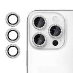 For iPhone 13 Pro Max Klebol Individual Camera Lens Diamond Ring Protector(Silver)