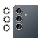 For Samsung Galaxy S25+ 5G Klebol Individual Camera Lens Diamond Ring Protector(Black)