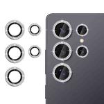For Samsung Galaxy S25 Ultra 5G Klebol Individual Camera Lens Diamond Ring Protector(Silver)