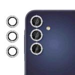 For Samsung Galaxy A15 5G Klebol Individual Camera Lens Diamond Ring Protector(Silver)