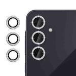 For Samsung Galaxy A35 5G Klebol Individual Camera Lens Diamond Ring Protector(Silver)