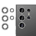 For Samsung Galaxy S22 Ultra 5G Klebol Individual Camera Lens Diamond Ring Protector(Black)