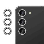 For Samsung Galaxy S23+ 5G Klebol Individual Camera Lens Diamond Ring Protector(Black)