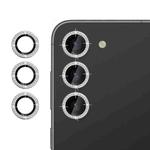 For Samsung Galaxy S23 5G Klebol Individual Camera Lens Diamond Ring Protector(Silver)