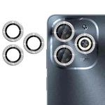For Infinix Smart 8 Klebol Individual Camera Lens Diamond Ring Protector(Silver)