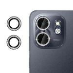For Infinix Smart 9 Klebol Individual Camera Lens Diamond Ring Protector(Black)