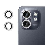 For Infinix Smart 9 Klebol Individual Camera Lens Diamond Ring Protector(Silver)