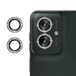 For Motorola Moto G55 5G Klebol Individual Camera Lens Diamond Ring Protector(Black)