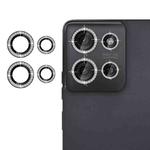 For Motorola Moto G75 5G Klebol Individual Camera Lens Diamond Ring Protector(Black)