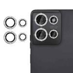 For Motorola Moto G75 5G Klebol Individual Camera Lens Diamond Ring Protector(Silver)