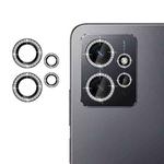 For Redmi Note 12 4G Klebol Individual Camera Lens Diamond Ring Protector(Black)
