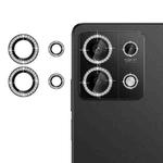 For Redmi Note 13 5G Klebol Individual Camera Lens Diamond Ring Protector(Black)