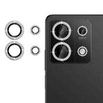 For Redmi Note 13 5G Klebol Individual Camera Lens Diamond Ring Protector(Silver)