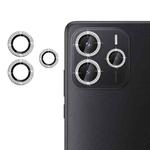 For Redmi Note 14 5G Klebol Individual Camera Lens Diamond Ring Protector(Silver)