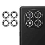 Redmi Note 14 Pro 4G Klebol Individual Camera Lens Diamond Ring Protector(Black)