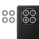 For Redmi Note 14 Pro 5G Klebol Individual Camera Lens Diamond Ring Protector(Silver)