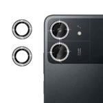 For Xiaomi Poco C65 Klebol Individual Camera Lens Diamond Ring Protector(Black)