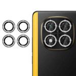 For Xiaomi Poco X7 Klebol Individual Camera Lens Diamond Ring Protector(Black)