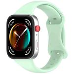 For Huawei Watch Fit 4 Slim Butterfly Buckle Silicone Watch Band(Mint Green)