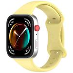 For Huawei Watch Fit 4 Slim Butterfly Buckle Silicone Watch Band(Yellow)
