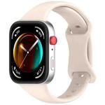 For Huawei Watch Fit 4 Slim Butterfly Buckle Silicone Watch Band(Light Apricot)