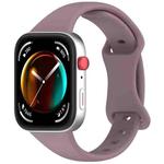 For Huawei Watch Fit 4 Slim Butterfly Buckle Silicone Watch Band(Smoke Purple)