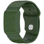 For WHOOP 4.0 Silicone Texture Watch Band(Army Green)