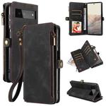 For Google Pixel 6 Fantasy Multifunctional Zipper Wallet Leather Phone Case(Black)
