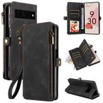 For Google Pixel 7 Pro Fantasy Multifunctional Zipper Wallet Leather Phone Case(Black)
