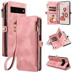 For Google Pixel 7 Pro Fantasy Multifunctional Zipper Wallet Leather Phone Case(Pink)
