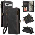 For Google Pixel 7a Fantasy Multifunctional Zipper Wallet Leather Phone Case(Black)