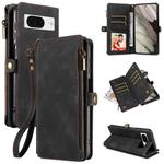 For Google Pixel 8 Fantasy Multifunctional Zipper Wallet Leather Phone Case(Black)