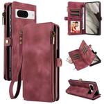 For Google Pixel 8 Fantasy Multifunctional Zipper Wallet Leather Phone Case(Purple)
