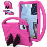 For Doogee U11 / U11 Pro 11 2025 EVA Shockproof Tablet Case with Holder(Rose Red)
