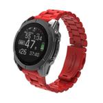 For Gamin 26mm Three Beads Plastic Quick Release Watch Band(Red)