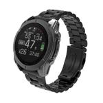 For Gamin 22mm Three Beads Plastic Quick Release Watch Band(Black)