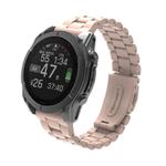 For Gamin 22mm Three Beads Plastic Quick Release Watch Band(Sakura Pink)