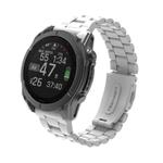 For Gamin 20mm Three Beads Plastic Quick Release Watch Band(White)