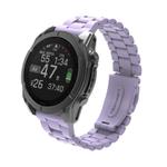 For Gamin 20mm Three Beads Plastic Quick Release Watch Band(Light Purple)