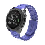 For Gamin 20mm Three Beads Plastic Quick Release Watch Band(Colorful Blue)