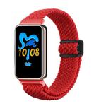 For Honor Band 9 / 10 Magnetic Buckle Nylon Braid Watch Band(Red)