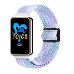 For Honor Band 9 / 10 Magnetic Buckle Nylon Braid Watch Band(Violet)